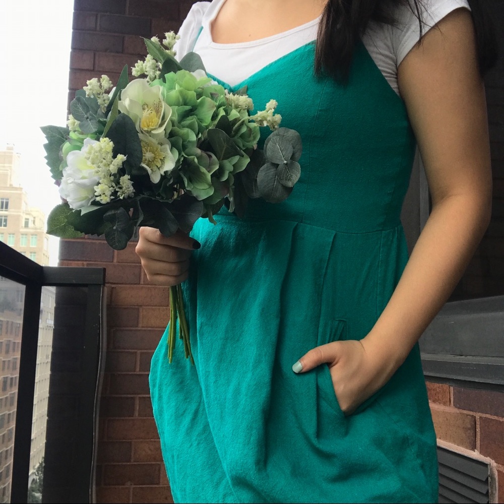 Teal blue sundress